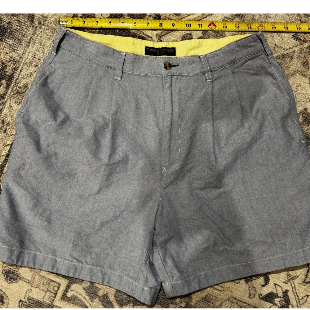 Men's Tommy Hilfiger Golf Shorts Size 34 Blue Tweed